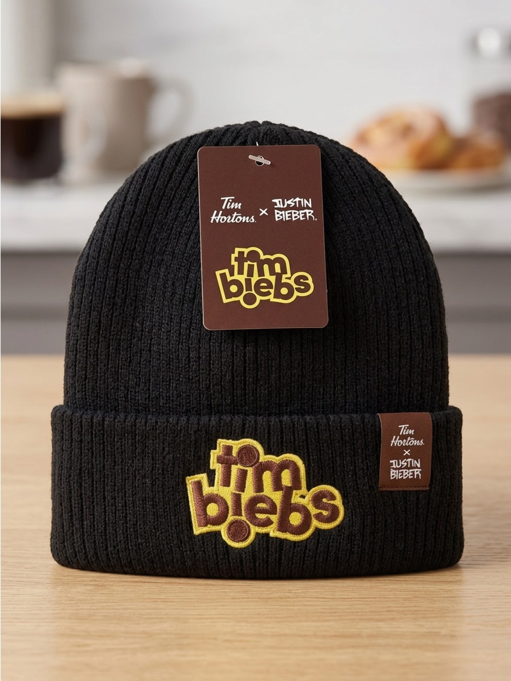 TimBiebs Beanie/Hat/Tuque Tim Hortons x Justin Bieber Knit Cap with Tags